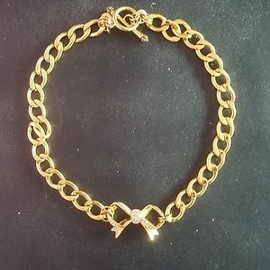 Juicy Couture Gold Bow Necklace